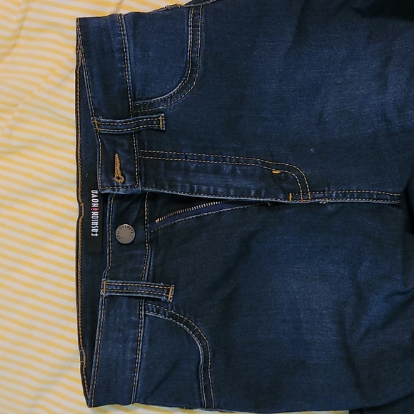 High rise skinny fit blue jeggings - Picture 2 of 4